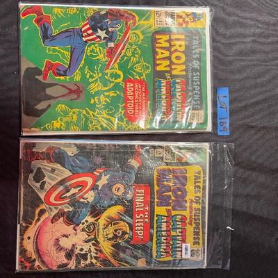 (2) "Tales of suspense featuring Iron Man and Captain America"