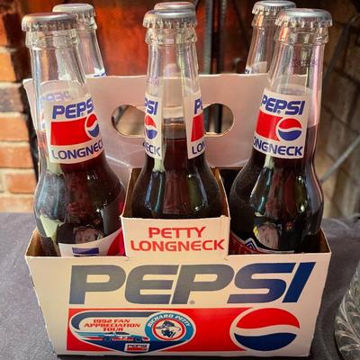 Lot of Racing Magazine, Nascar hat, Dale #3 mug, and special edition pepsi bottles 