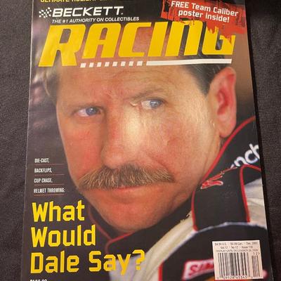 Lot of Racing Magazine, Nascar hat, Dale #3 mug, and special edition pepsi bottles 