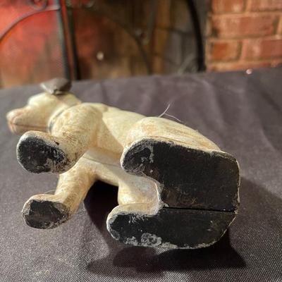 Antique Cast Iron puppy coin bank