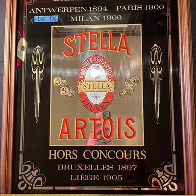 Antique "Stella Artois" Mirror/ Picture