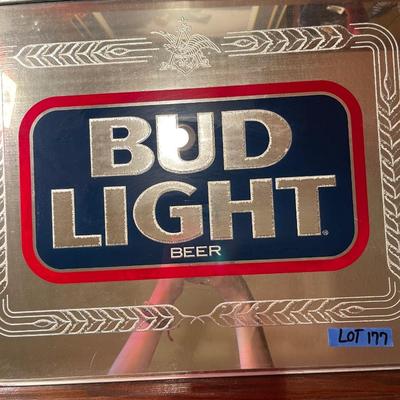 Antique Budlight mirror/ picture