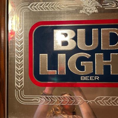 Antique Budlight mirror/ picture