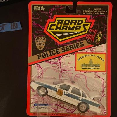 Matchbox inaugural season 1995 NFL Jaguars semi, Road Champs diecast metal police series Metropolitan police Washington DC, Trevco Nascar...