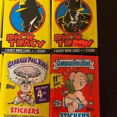 (3) Dick Tracy, (3) Garbage Pail Kids