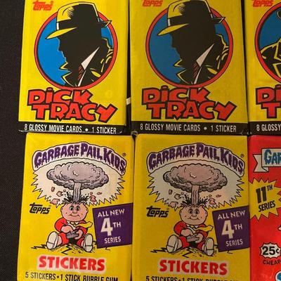 (3) Dick Tracy, (3) Garbage Pail Kids