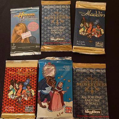 Lot of (10) Misc. Vintage Disney Trading cards.