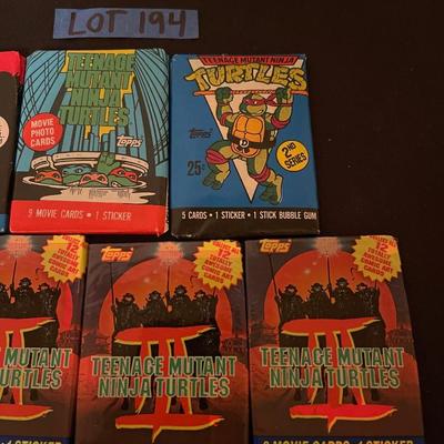 (7) Vintage Teenage Mutant Ninja Turtles.