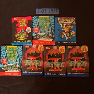(7) Vintage Teenage Mutant Ninja Turtles.