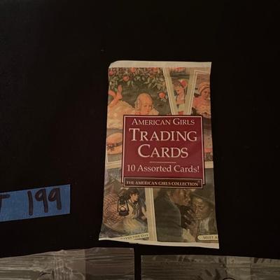 (1) American Girl Cards, (4) Barbie Cards