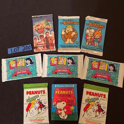 (3) Flintstones, (3) Archie, (3) Peanuts