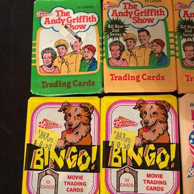 (4) Andy Griffith Show, (2) Bingo!, (1) Operation Desert Shield, (1) Wizard of OZ, (1) I love Lucy