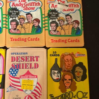 (4) Andy Griffith Show, (2) Bingo!, (1) Operation Desert Shield, (1) Wizard of OZ, (1) I love Lucy