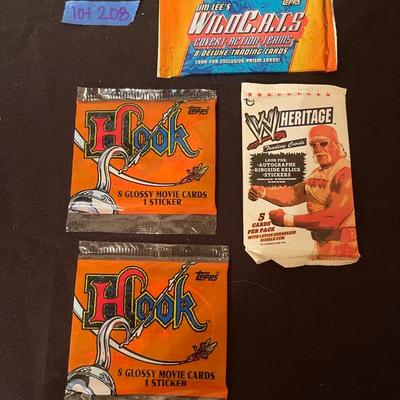 (2)Topps Hook, (1) Jim Lee's Wild C.A.T.S, (1) Wrestling Heritage cards 