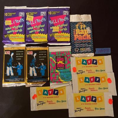 (3) Bill & Tedds most atypical movie cards, (1) The Rap pack, (2) Guinness Book of Records, (1) Super Star musicards, (4) Laffs TV...