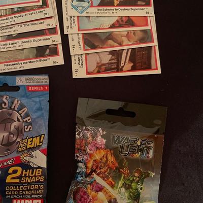 Marvel Guardians of the Galaxy, (2) Lois & Clark The Adv. Of Superman, (1) Suicide Squad dog tags, (1) Marvel hubsnaps, TM's...