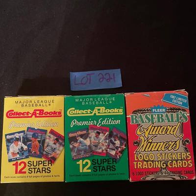 (2) Collect-A-Books premier edtion, Fleer baseball Award Winnners.
