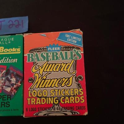 (2) Collect-A-Books premier edtion, Fleer baseball Award Winnners.