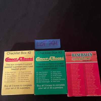 (2) Collect-A-Books premier edtion, Fleer baseball Award Winnners.