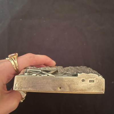 .999 Fine Silver Henry k Winograde plaque of immigrants coming to America- Gilis Island