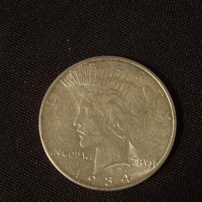 1934-D Peace Silver Dollar
