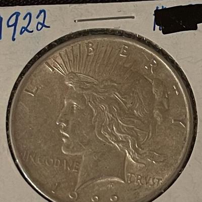 1922 Silver Peace Dollar