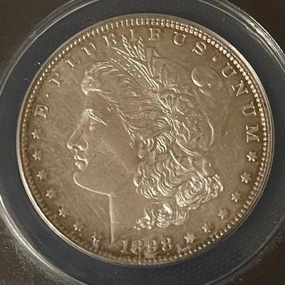1898 ANACS  MS-62 Silver Morgan Dollar