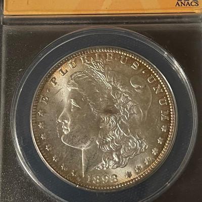 1898-O ANACS MS-63 Silver Morgan Dollar 