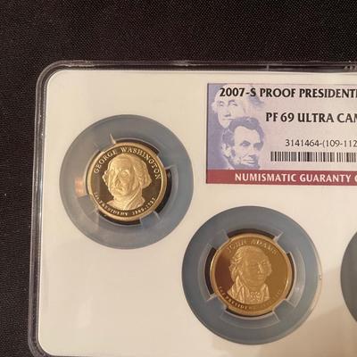 2007-S Proof Presidential Dollars PF 69 NGC Ultra Cameo.