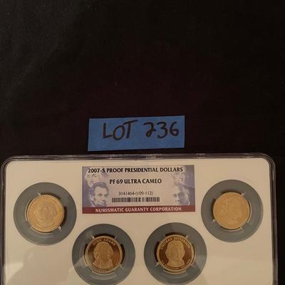 2007-S Proof Presidential Dollars PF 69 NGC Ultra Cameo.