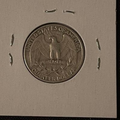 1964-D, 1932, 1958-D, 1956 Quarters.