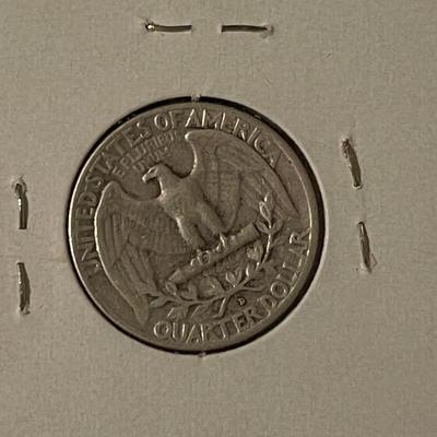 1964-D, 1932, 1958-D, 1956 Quarters.
