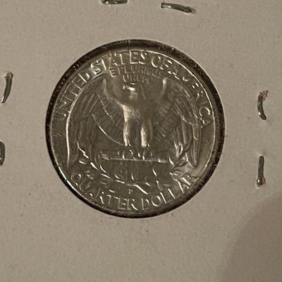 1964-D, 1932, 1958-D, 1956 Quarters.