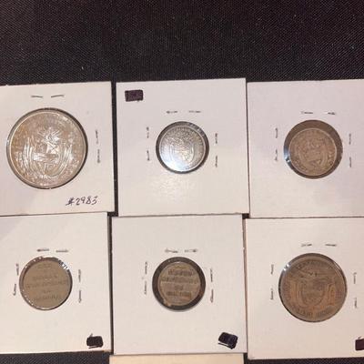 (7) Panama coins