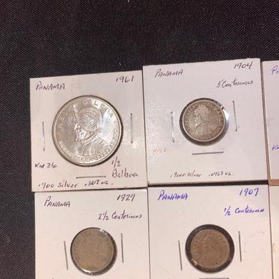 (7) Panama coins