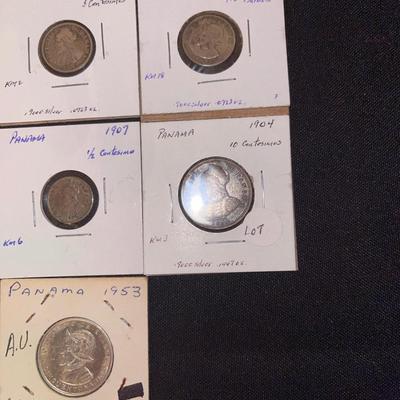 (7) Panama coins