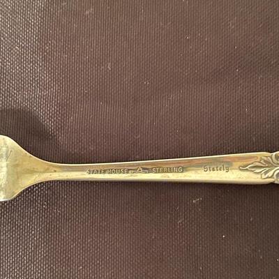 Lot of (3) Sterling Silver Antique Utensils, (1) Set of tongs