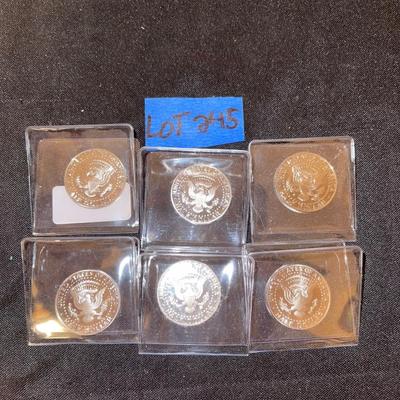 2001, 02, 04, 05, 06, and 07 Kennedy Half Dollar