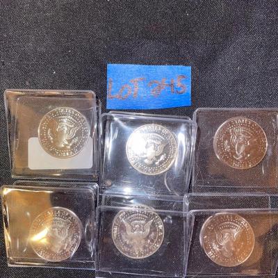 2001, 02, 04, 05, 06, and 07 Kennedy Half Dollar