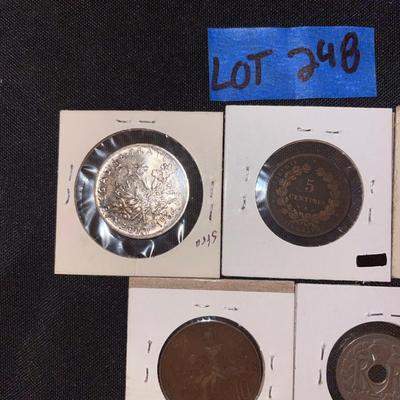Lot of (5) France coins