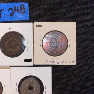 Lot of (5) France coins