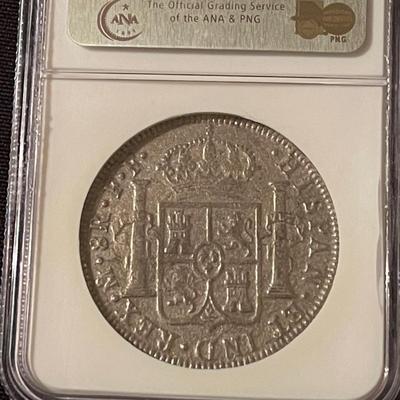 1783 mexico el cazador coin certified by NGC Top Grade