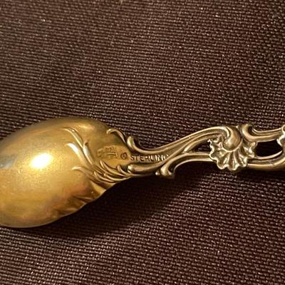 (2) Sterling silver spoons