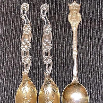 (2) Sterling silver spoons