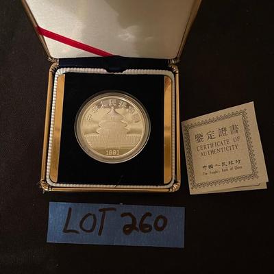 1991 Commemorative Silver Coin with COA