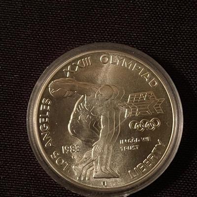 1983 LA Olympiad dicus thrower silver dollar