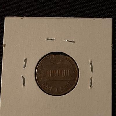 1957 Franklin Half Dollar, 1968 clipped penny