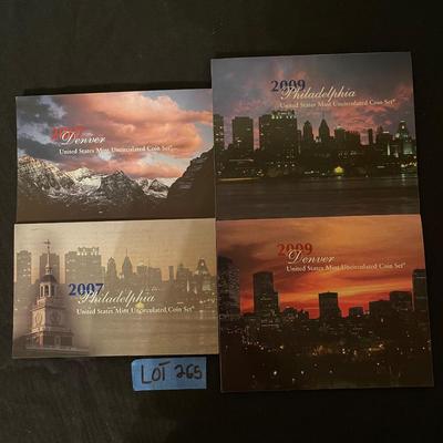 2007 & 2009 D and P uncirculated us mint coin set