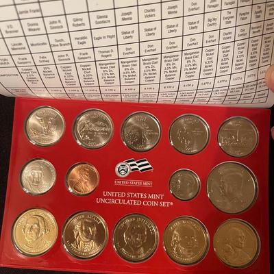 2007 & 2009 D and P uncirculated us mint coin set
