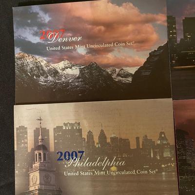 2007 & 2009 D and P uncirculated us mint coin set